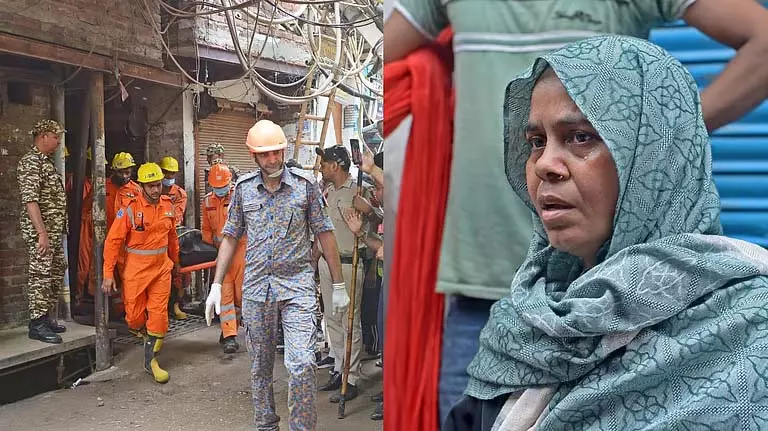 मकान ढहने से एक ही परिवार के छह लोगों की मौत, हादसा मकान ढहने से एक ही परिवार के छह लोगों की मौत, हादसा