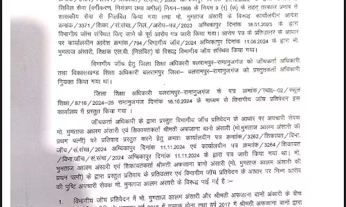 पत्नी की शिकायत पर शिक्षक पति नौकरी से बर्खास्त, चुपचाप कर लिया था दूसरी शादी पत्नी की शिकायत पर शिक्षक पति नौकरी से बर्खास्त, चुपचाप कर लिया था दूसरी शादी