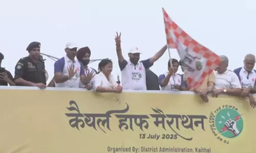 कैथल: मुख्यमंत्री नायब सैनी ने हाफ मैराथन से की नशा मुक्त हरियाणा अभियान की शुरुआत