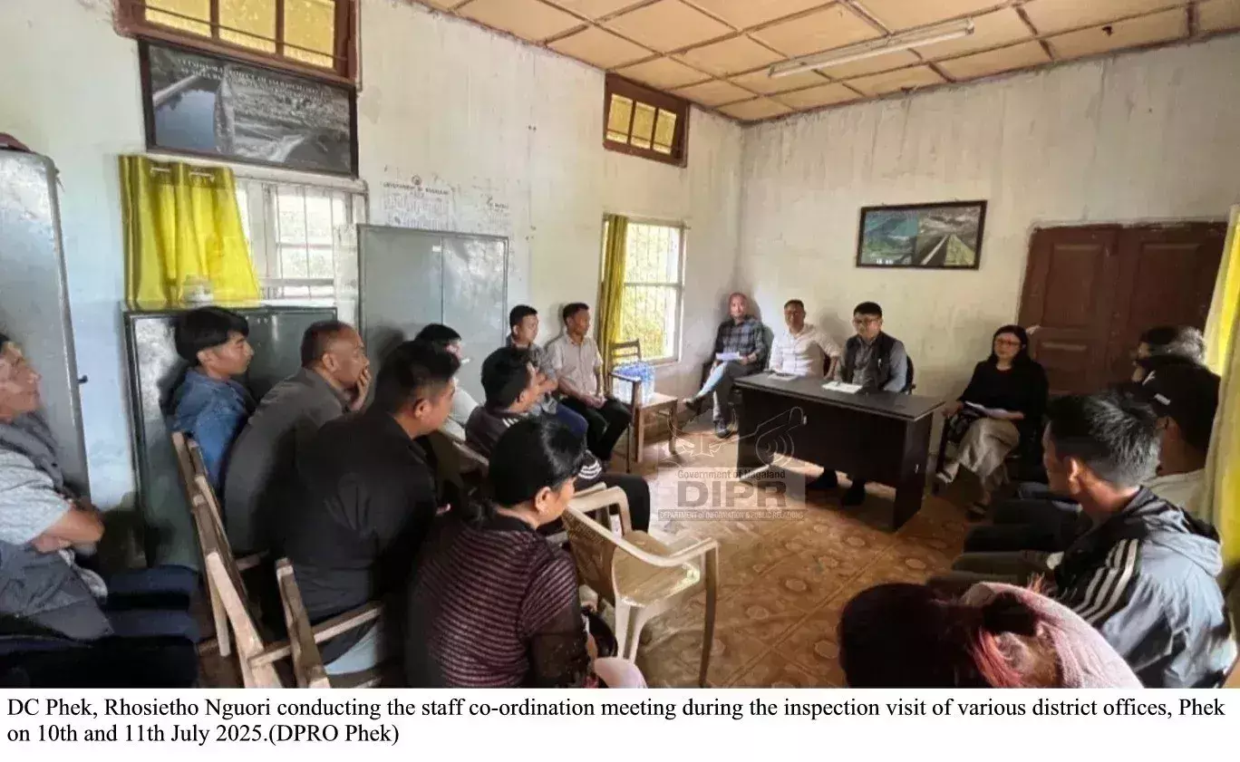Nagaland : फेक में सरकारी कार्यालयों का निरीक्षण Nagaland : फेक में सरकारी कार्यालयों का निरीक्षण
