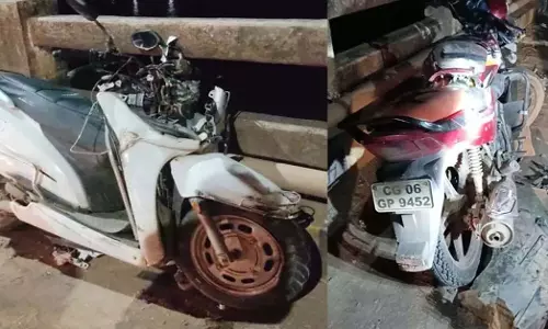 कार ने स्कूटी को मारी ठोकर, युवती की हालत गंभीर