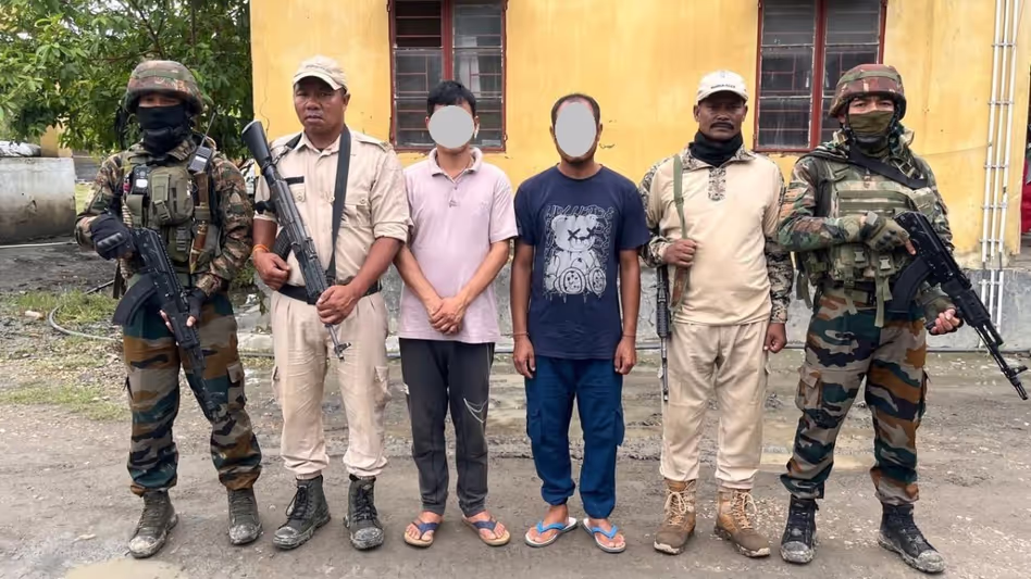 Manipur सुरक्षा बलों ने पांच उग्रवादियों को गिरफ्तार किया Manipur सुरक्षा बलों ने पांच उग्रवादियों को गिरफ्तार किया