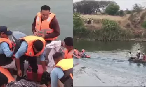 Sheopur: सीप नदी में बाइक समेत गिरा युवक, रेस्क्यू वीडियो ने मचाई हलचल