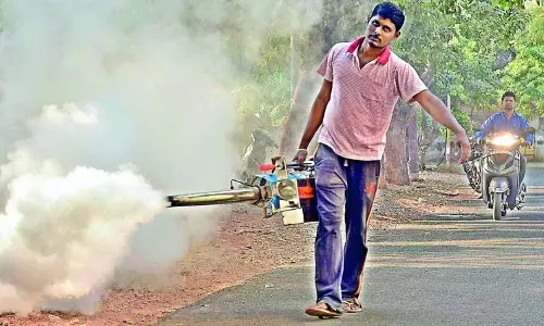 GHMC ने मूसी के किनारे लार्वा-रोधी अभियान तेज किया GHMC ने मूसी के किनारे लार्वा-रोधी अभियान तेज किया