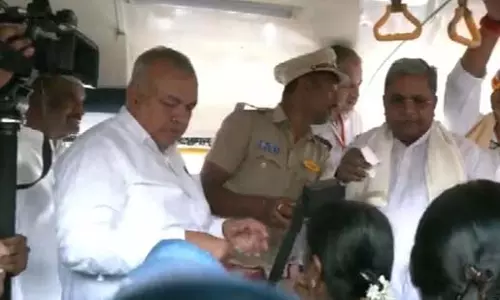 Karnataka : मुफ्त बस स्कीम ने छुए 500 करोड़ टिकट के आंकड़े Karnataka : मुफ्त बस स्कीम ने छुए 500 करोड़ टिकट के आंकड़े