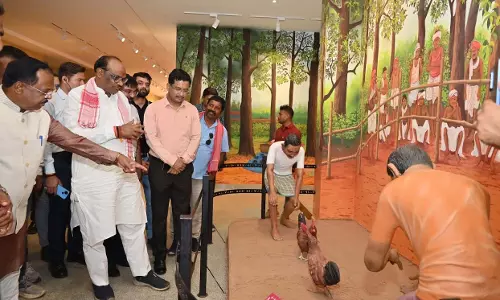 केन्द्रीय मंत्री ने जनजातीय संग्रहालय का किया अवलोकन