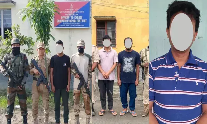Manipur के घाटी जिलों में कई समूहों के पांच उग्रवादी गिरफ्तार Manipur के घाटी जिलों में कई समूहों के पांच उग्रवादी गिरफ्तार