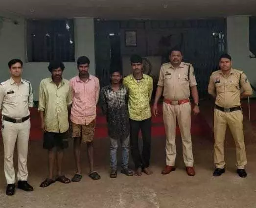 धान चोर गिरोह का पर्दाफाश, 4 आरोपी हुए गिरफ्तार धान चोर गिरोह का पर्दाफाश, 4 आरोपी हुए गिरफ्तार