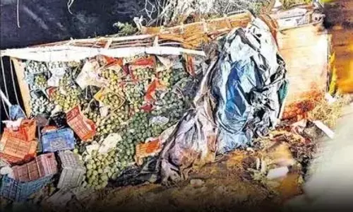 Annamayya जिले में ट्रक पलटने से 9 लोगों की मौत Annamayya जिले में ट्रक पलटने से 9 लोगों की मौत