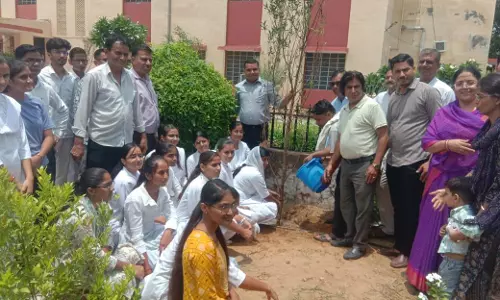 Churu: जिला कलेक्टर अभिषेक सुराणा ने डाइट में किया पौधरोपण Churu: जिला कलेक्टर अभिषेक सुराणा ने डाइट में किया पौधरोपण