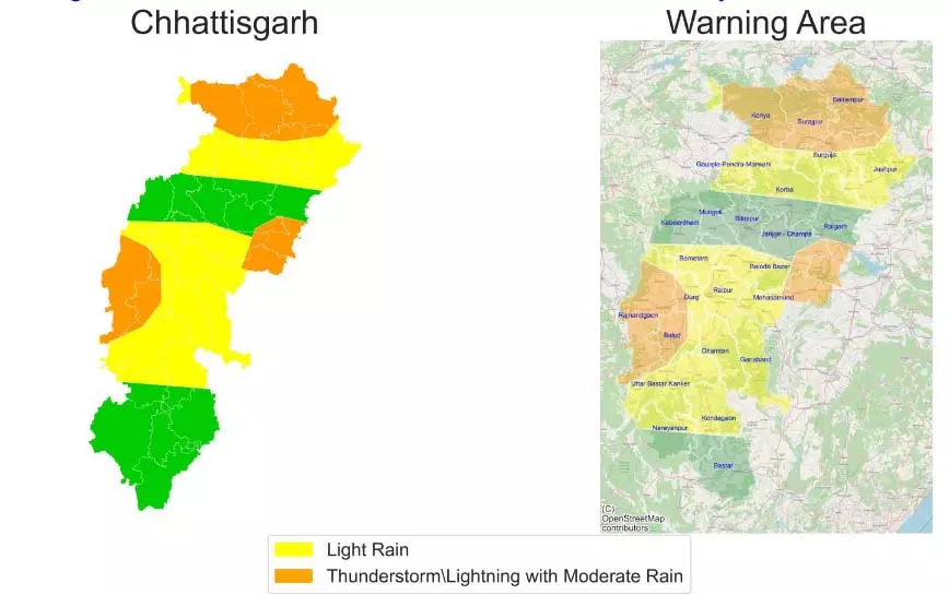 अगले दो दिनों तक इन 2 संभाग में भारी बारिश की चेतावनी अगले दो दिनों तक इन 2 संभाग में भारी बारिश की चेतावनी