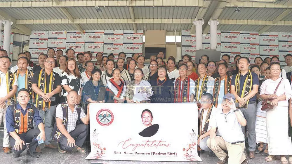 Nagaland : दीमापुर में सानो का नागरिक अभिनंदन Nagaland : दीमापुर में सानो का नागरिक अभिनंदन
