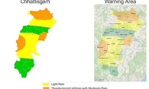 अगले दो दिनों तक इन 2 संभाग में भारी बारिश की चेतावनी