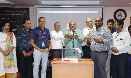 Telangana: एम्स में भारत निर्मित कृत्रिम पैर का अनावरण