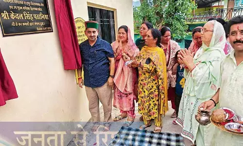 कांग्रेस MLA ने किया महिला मंडल भवन का उद्घाटन कांग्रेस MLA ने किया महिला मंडल भवन का उद्घाटन