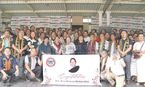 Nagaland : दीमापुर में सानो का नागरिक अभिनंदन Nagaland : दीमापुर में सानो का नागरिक अभिनंदन