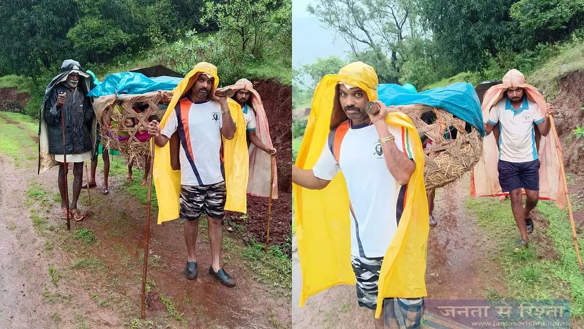 Pune : भोर में 90 वर्षीय महिला को 3 किलोमीटर तक मुर्गीघर ले जाया गया Pune : भोर में 90 वर्षीय महिला को 3 किलोमीटर तक मुर्गीघर ले जाया गया