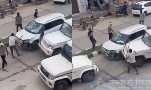 सूरजगढ़ में सरपंच की गाड़ी पर हमला, 10-12 हमलावरों ने की मारपीट