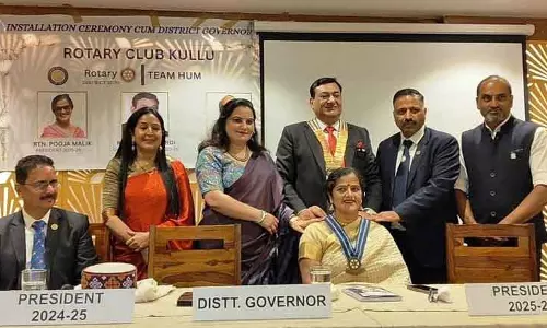 Kullu रोटरी क्लब ने 2025-26 के लिए नए नेतृत्व का अनावरण किया Kullu रोटरी क्लब ने 2025-26 के लिए नए नेतृत्व का अनावरण किया