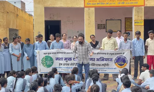 Drug-free Sri Ganganagar अभियान खाटलबाना विद्यालय में जागरूकता कार्यशाला आयोजित