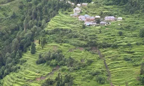 भूस्खलन से Mandi village असुरक्षित, 14 परिवारों को स्थानांतरित किया गया