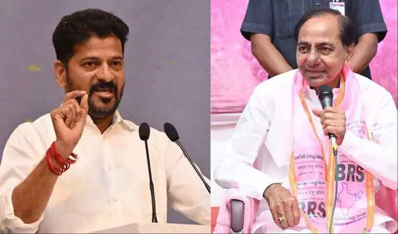 रेवंत रेड्डी ने AP के साथ लंबित अंतर-राज्यीय जल विवादों के लिए KCR को जिम्मेदार ठहराया रेवंत रेड्डी ने AP के साथ लंबित अंतर-राज्यीय जल विवादों के लिए KCR को जिम्मेदार ठहराया