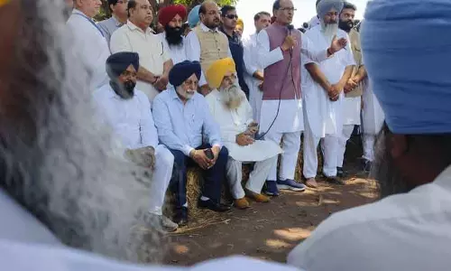 भूमि पूलिंग नीति के विरोध में किसानों के साथ BJP भी शामिल