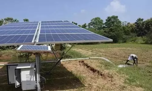 करेडु के ग्रामीण Nellore में सौर परियोजना का विरोध कर रहे