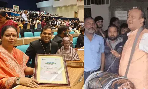भोपाल भारत का दूसरा सबसे स्वच्छ शहर बना; BMC अध्यक्ष ने सफाई कर्मचारियों को लड्डू खिलाए