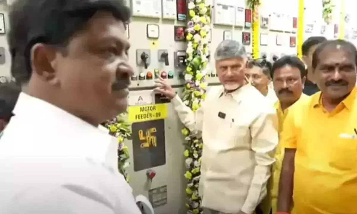CM चंद्रबाबू ने नंदयाल में हंद्रीनेवा के लिए पानी छोड़ा