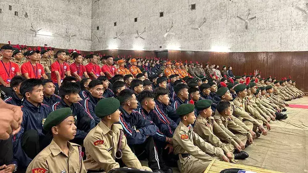NCC  कैडेटों को वाईएएम योजना के तहत वोखा में आपदा प्रतिक्रिया प्रशिक्षण दिया