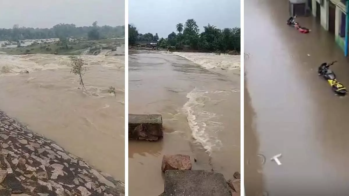 बुंदेलखंड में लगातार बारिश से नदियां उफान पर; छतरपुर में रंगवा बांध के गेट खुले, झांसी हाईवे बंद बुंदेलखंड में लगातार बारिश से नदियां उफान पर; छतरपुर में रंगवा बांध के गेट खुले, झांसी हाईवे बंद