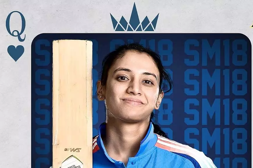 राजकुमारी स्मृति मंधाना को जन्मदिन की हार्दिक शुभकामनाएँ राजकुमारी स्मृति मंधाना को जन्मदिन की हार्दिक शुभकामनाएँ