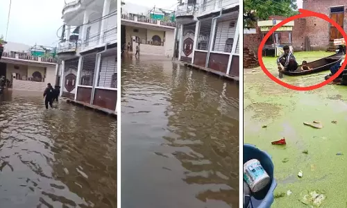 भारी बारिश से दतिया जलमग्न, निचले इलाकों में घरों तक घुसा पानी