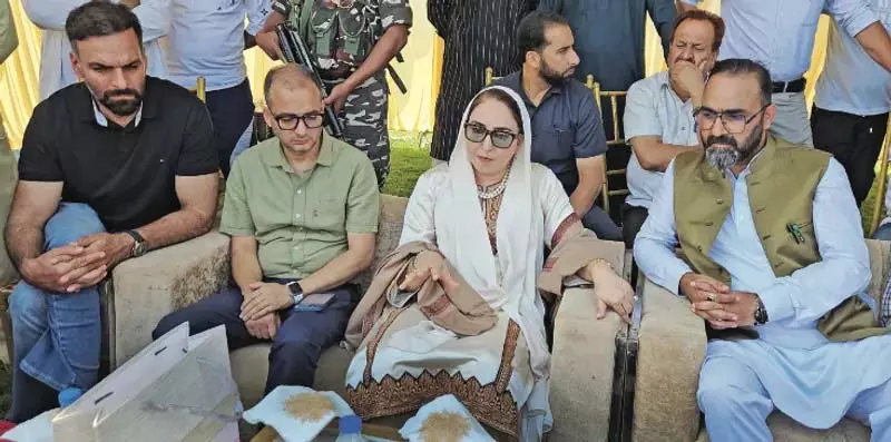 डॉ दरख्शां अंद्राबी ने ईदगाह श्रीनगर का दौरा किया डॉ दरख्शां अंद्राबी ने ईदगाह श्रीनगर का दौरा किया