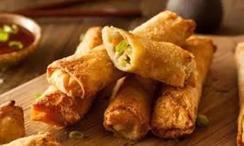 Recipe: अनाज-मुक्त, प्याज-लहसुन-मुक्त, यह साबूदाना स्प्रिंग रोल