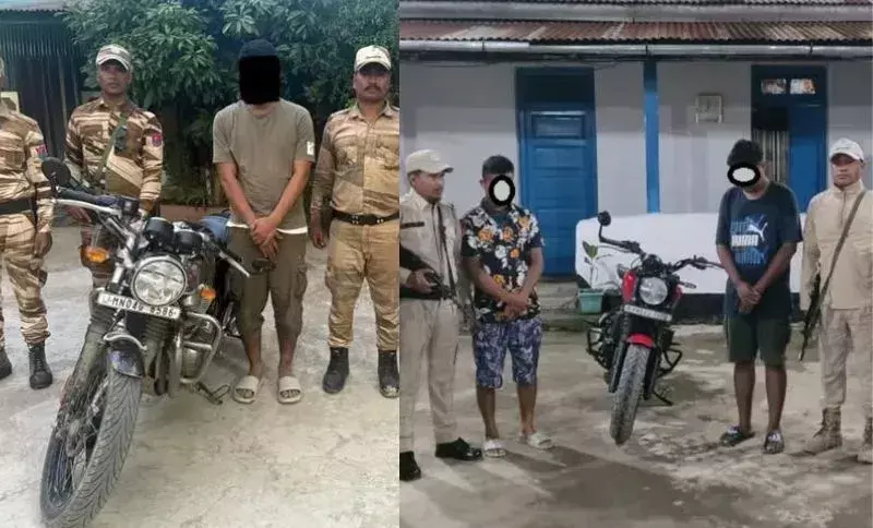 Manipur: थौबल में वाहन चोरी के आरोप में तीन गिरफ्तार Manipur: थौबल में वाहन चोरी के आरोप में तीन गिरफ्तार