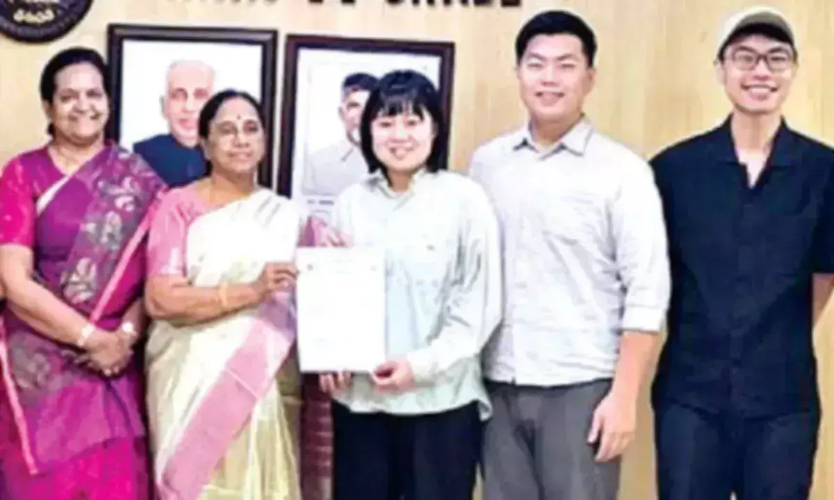 इंटर्नशिप पर आए ताइवानी छात्रों ने SPMVV में सांस्कृतिक पारिस्थितिकी तंत्र का अन्वेषण किया