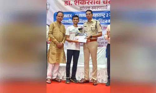नांदेड़ बैडमिंटन में मंचेरियल के लड़के का शानदार प्रदर्शन
