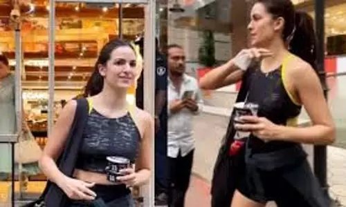 Natasa Stenkovic : अपने वर्कआउट रूटीन के बाद हल्की-फुल्की सैर की