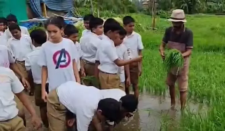 Mandrem में कृषि के बारे में छात्रों की समझ को व्यावहारिक कृषि भ्रमण ने और गहरा किया Mandrem में कृषि के बारे में छात्रों की समझ को व्यावहारिक कृषि भ्रमण ने और गहरा किया