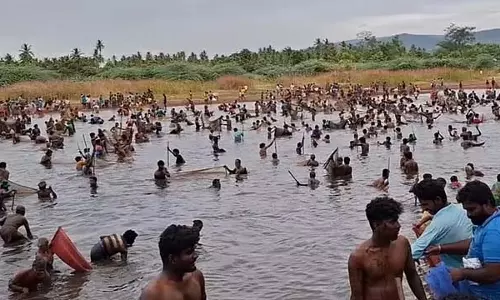 Tamil Nadu: नाथम के निकट एक भव्य मछली पकड़ने का त्यौहार