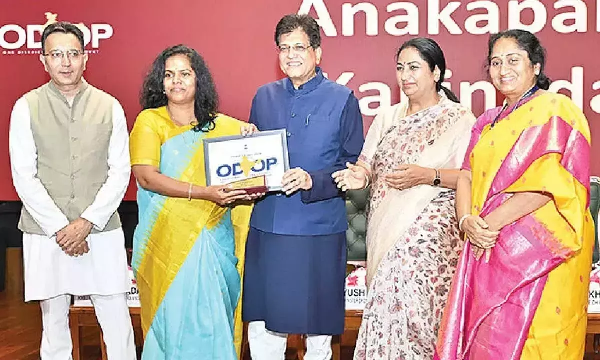 Andhra: कलेक्टर को एटिकोपका खिलौनों के लिए ODOP पुरस्कार मिला Andhra: कलेक्टर को एटिकोपका खिलौनों के लिए ODOP पुरस्कार मिला