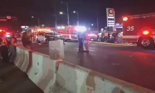 Los Angeles club के बाहर कार की भीड़ से टक्कर में कम से कम 30 लोग घायल
