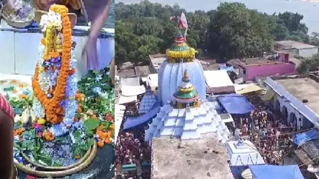 श्रावण के दूसरे सोमवार को धबलेश्वर मंदिर में श्रद्धालुओं की भीड़ उमड़ी श्रावण के दूसरे सोमवार को धबलेश्वर मंदिर में श्रद्धालुओं की भीड़ उमड़ी