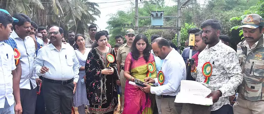 Tumkur : भूमि सर्वेक्षण में डिजिटल बदलाव Tumkur : भूमि सर्वेक्षण में डिजिटल बदलाव