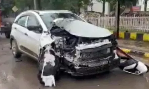 बिलासपुर में सड़क हादसा, अधिकारी का हाथ टूटा