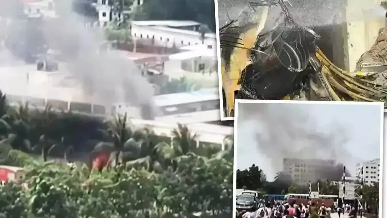 Dhaka: बांग्लादेश में F-7 फाइटर जेट दुर्घटनाग्रस्त, चीनी तकनीक पर उठे सवाल Dhaka: बांग्लादेश में F-7 फाइटर जेट दुर्घटनाग्रस्त, चीनी तकनीक पर उठे सवाल