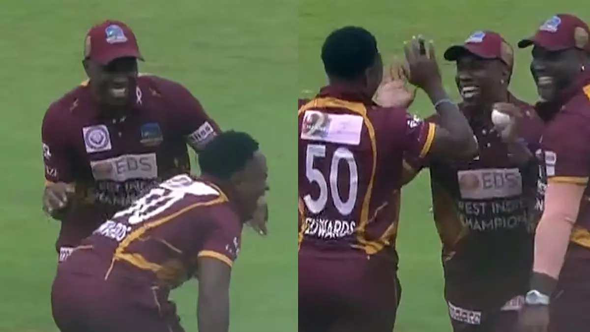WI C vs ENG C : मैच में ब्रावो और एडवर्ड्स के डांस ने लूटी महफिल WI C vs ENG C : मैच में ब्रावो और एडवर्ड्स के डांस ने लूटी महफिल