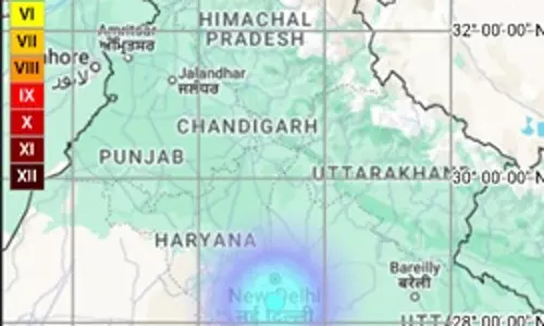हरियाणा में भूकंप के झटके महसूस किए गए